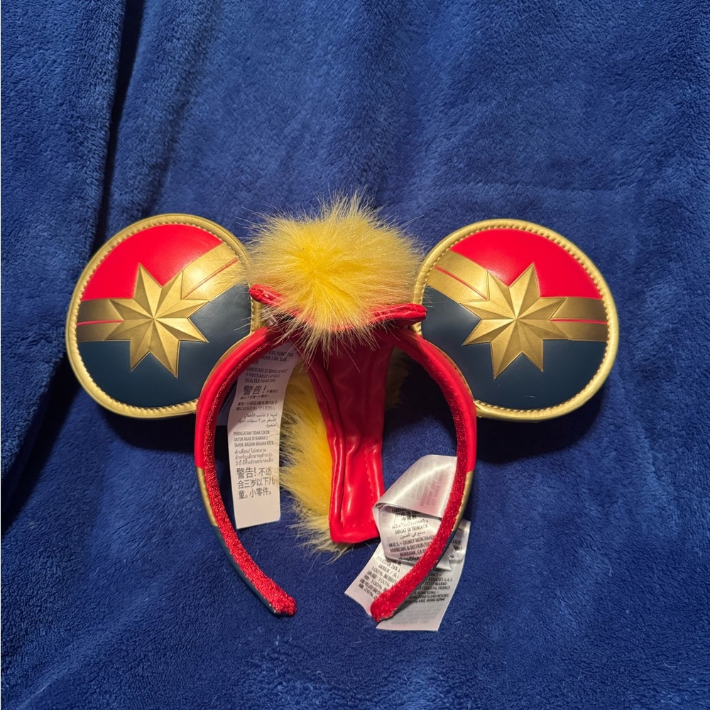Captain Marvel Headband with Ears